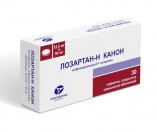 Лозартан-Н Канон, табл. п/о пленочной 12.5 мг + 50 мг №30