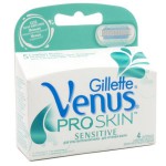Кассеты для станков для бритья для женщин, Gillette (Жиллет) 4 шт винус проскин для чувствительной кожи